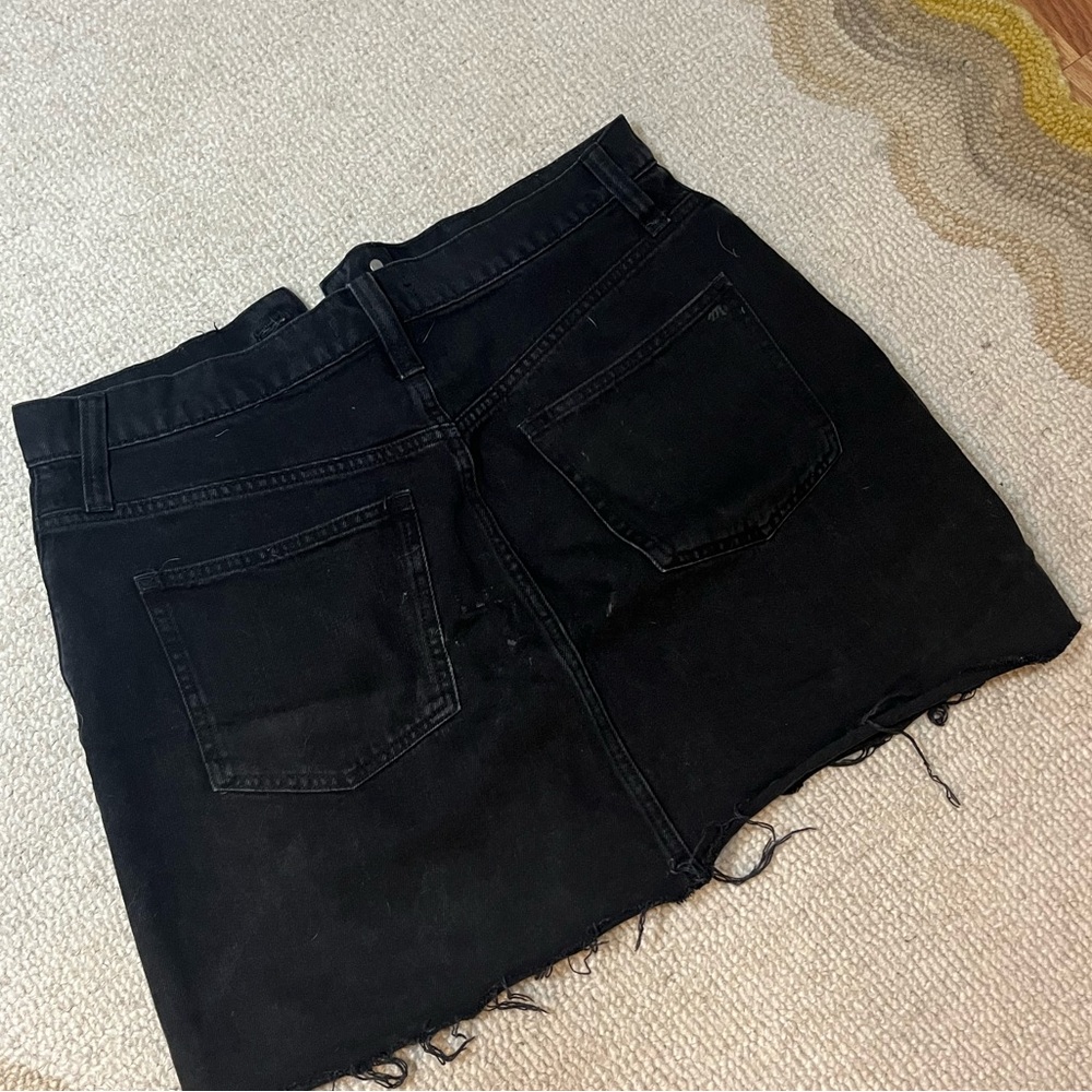 Madewell denim mini skirt